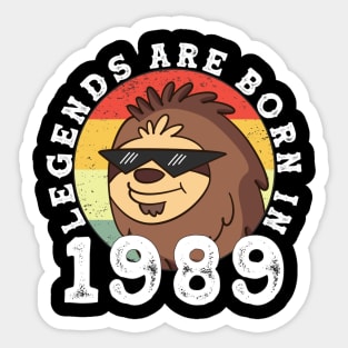 1989 birthday vintage 89 - gift anniversary Sticker